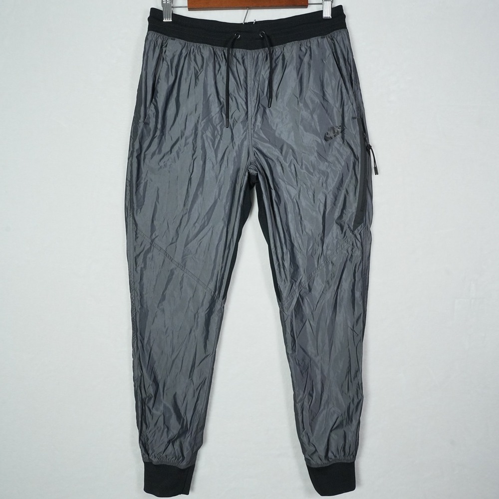 Nike Tech Hypermesh Windrunner Pants Womens Small Grey Black 684923-211 NWT - Picture 1 of 8